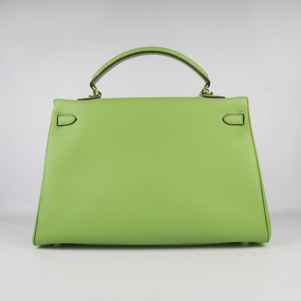 High Quality Hermes Kelly 35CM Togo Leather Bag Green 6308